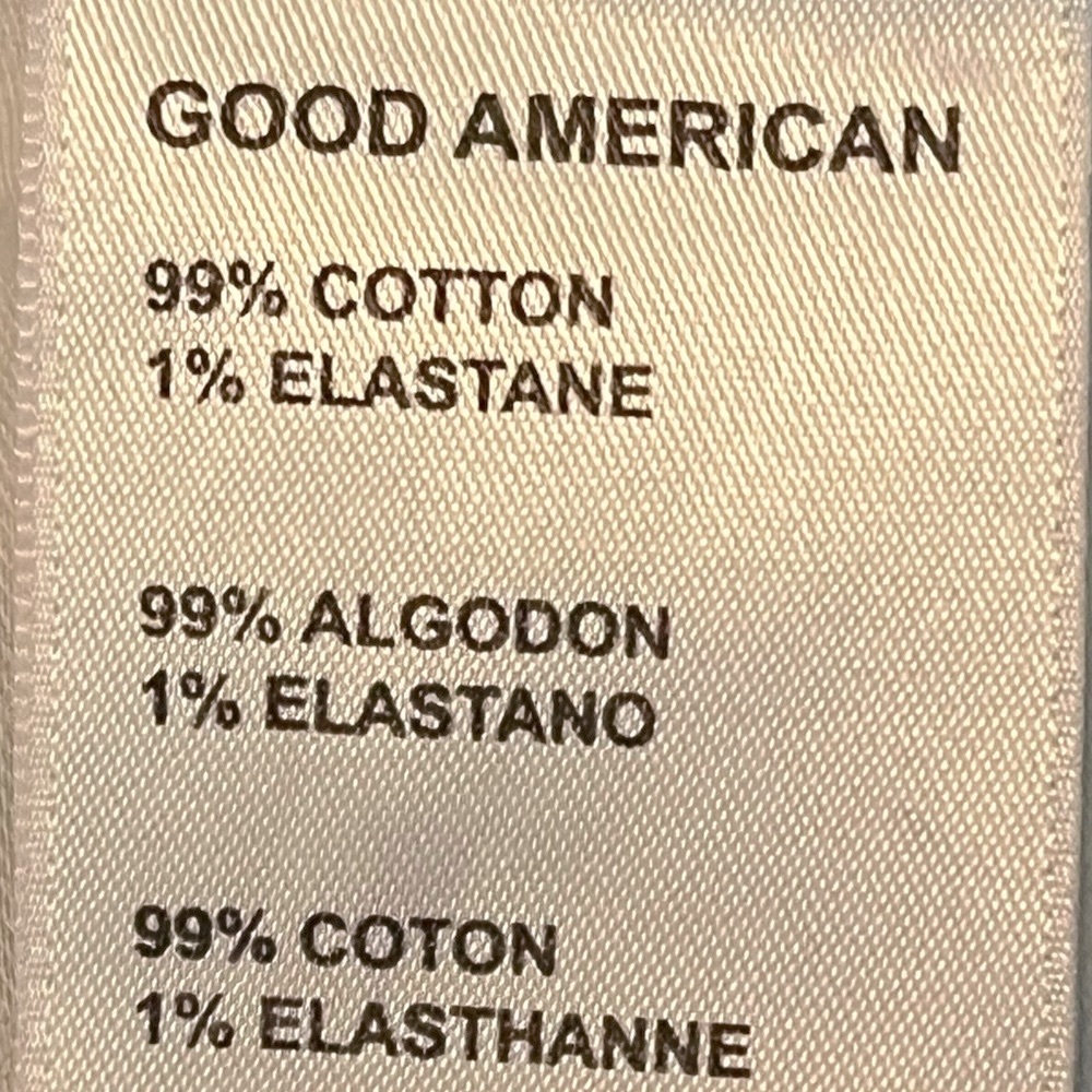 Good American Jeans Good Vintage High Rise Straight Leg Cropped Blue942 10/30 - Picture 7 of 8